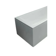 Bathcenterpro 1650mm Single Ended Bath, Plain Bath Screen, Sphere Mixer Shower Set