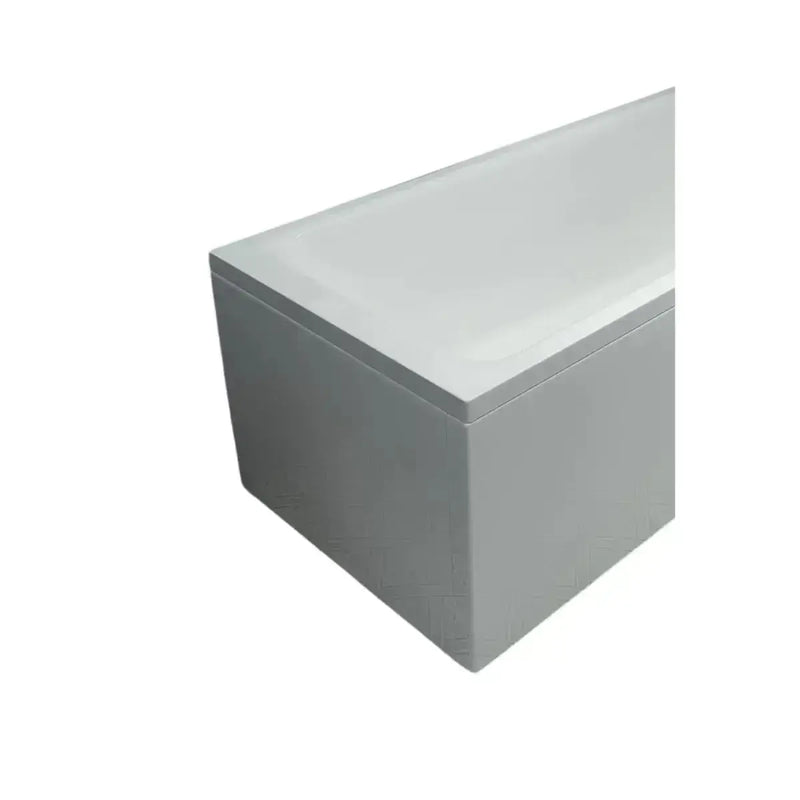 Bathcenterpro 1650mm Single Ended Bath, Plain Bath Screen, Sphere Mixer Shower Set