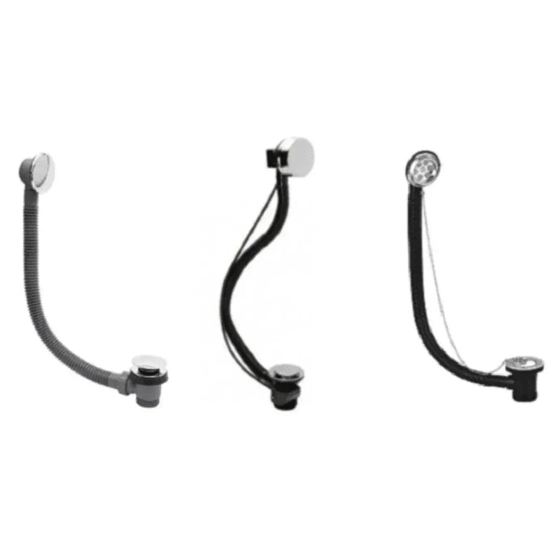 Bathcenterpro 1650mm Single Ended Bath, Plain Bath Screen, Sphere Mixer Shower Set