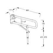 Bathcenter Doc M Swing Arm with leg (White or Blue)