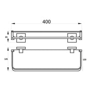 Bella 40cm Glass Shelf