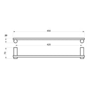 Bertolini Toilet Roll Holder - Chrome