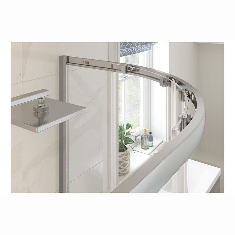 Black 900 x 900mm Quadrant Shower Enclosure, 2 Sliding Doors, Optional Shower Tray