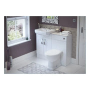 Blue Freestanding Bath with Vanity Unit, Toilet Unit, Pan and Concealed Cistern