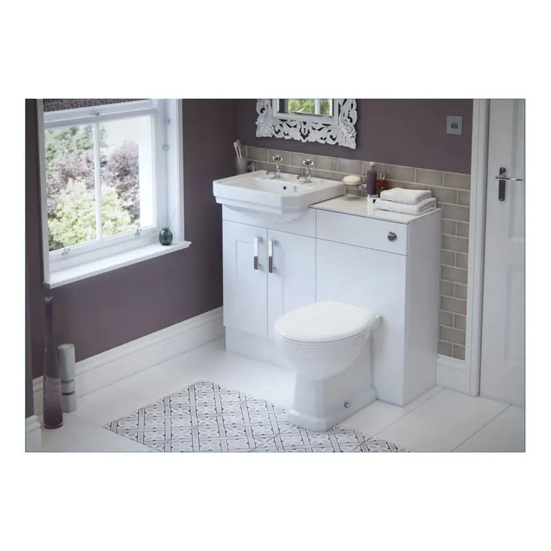 Blue Freestanding Bath with Vanity Unit, Toilet Unit, Pan and Concealed Cistern