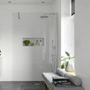 Brass Cedare Walk In Shower Room Pack with 8mm Wet Room Screen (various sizes), Toilet, Basin & Tap