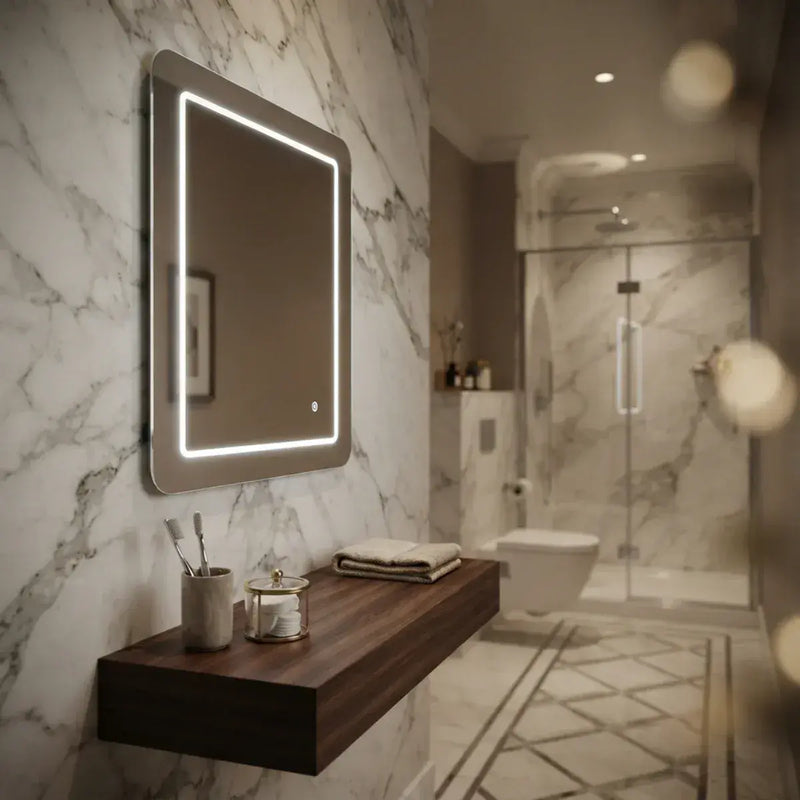 Brights 700x500mm Rectangle LED Mirror