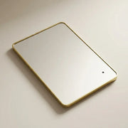 Brushed Brass LED Mirror 600 x 800mm Soft Edge