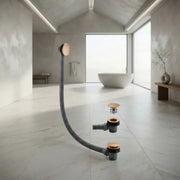 Brushed Bronze Sprung Bath Waste & Overflow