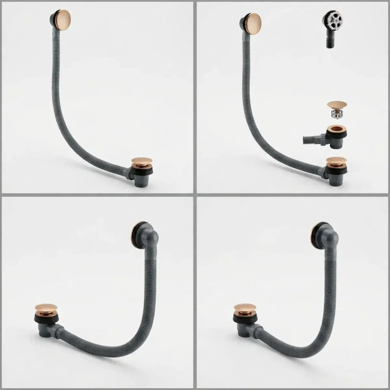 Brushed Bronze Sprung Bath Waste & Overflow