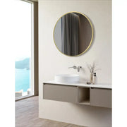 Burano 500mm Round Mirror - Brushed Brass
