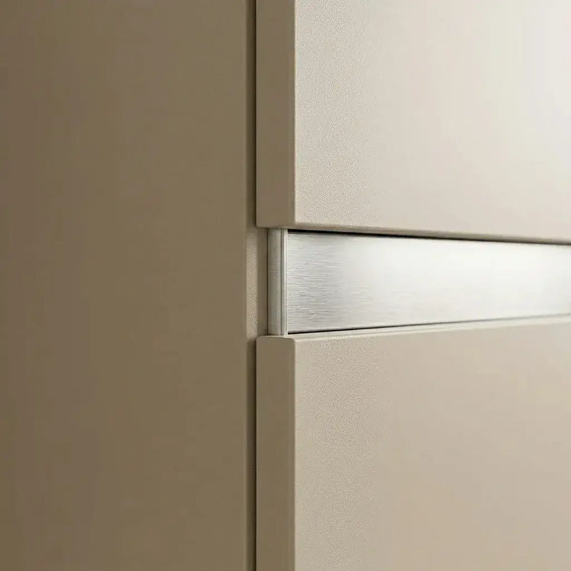 Carmine 300mm 2 Door Wall Hung Tall Unit, Matt Latte