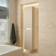 Carmine 300mm 2 Door Wall Hung Tall Unit, Matt Latte