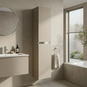 Carmine 300mm 2 Door Wall Hung Tall Unit, Matt Latte