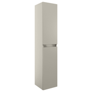 Carmine 300mm 2 Door Wall Hung Tall Unit, Matt Latte