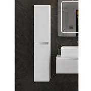 Carmine 300mm 2 Door Wall Hung Tall Unit, White Gloss