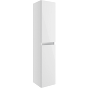 Carmine 300mm 2 Door Wall Hung Tall Unit, White Gloss