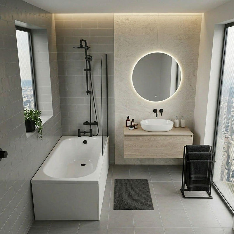 Carron Arc 1500 x 700mm Single Ended Bath | Standard & Carronite Thickness Options - Carronite