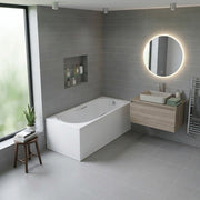 Carron Arc 1500 x 700mm Single Ended Bath With Chrome Grips- Standard & Carronite Options - Standard