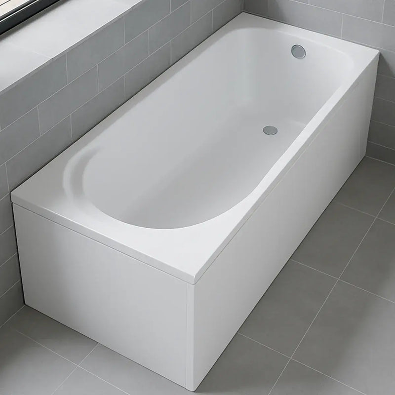 Carron Arc 1500 x 700mm Single Ended Bath With Chrome Grips- Standard & Carronite Options - Carronite