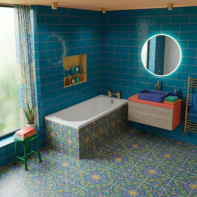 Carron Arc 1700 x 700mm Single Ended Bath With Chrome Grips- Standard & Carronite Options - Standard