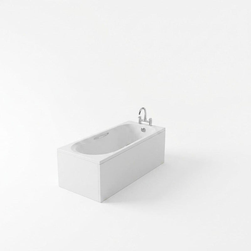 Carron Arc 1700 x 700mm Single Ended Bath With Chrome Grips- Standard & Carronite Options - Standard
