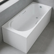Carron Arc 1700 x 700mm Single Ended Bath With Chrome Grips- Standard & Carronite Options - Carronite