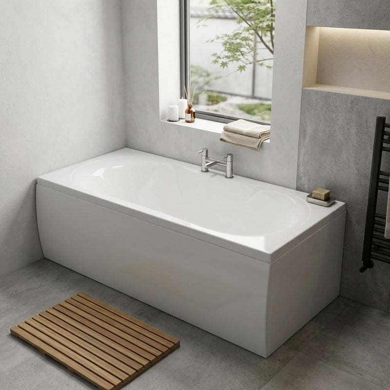 Carron Arc 1800 x 800mm Double Ended Bath - Standard & Carronite Options - Standard