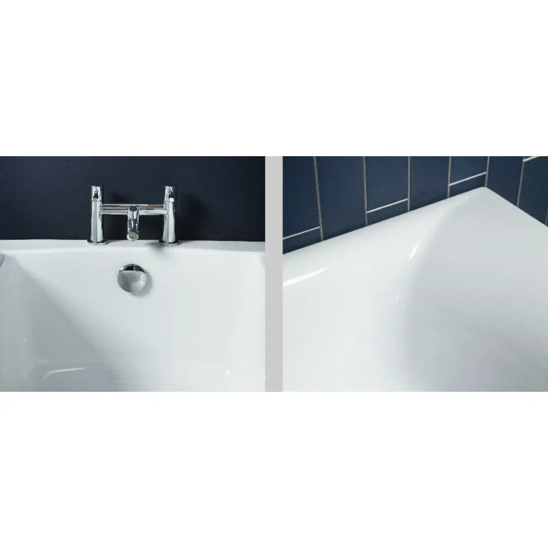 Carron Axis 1500 x 700mm Single Ended Bath With Chrome Grips- Standard & Carronite Options - Standard