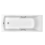 Carron Axis 1500 x 700mm Single Ended Bath With Chrome Grips- Standard & Carronite Options - Standard