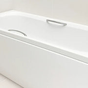 Carron Axis 1650 x 700mm Single Ended Bath With Chrome Grips- Standard & Carronite Options - Carronite