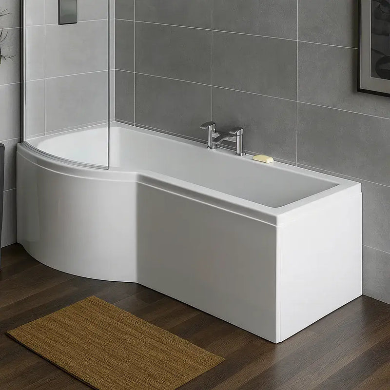Carron Brio 1650mm Shower Bath Pack inc Front Panel & Bath Screen - 5mm