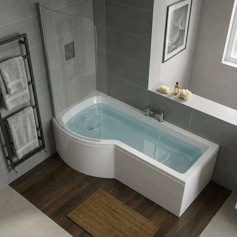 Carron Brio 1650mm Shower Bath Pack inc Front Panel & Bath Screen - 5mm