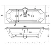 Carron Camden 1700 x 700mm Double Ended Bath - Standard & Carronite Options - Carronite