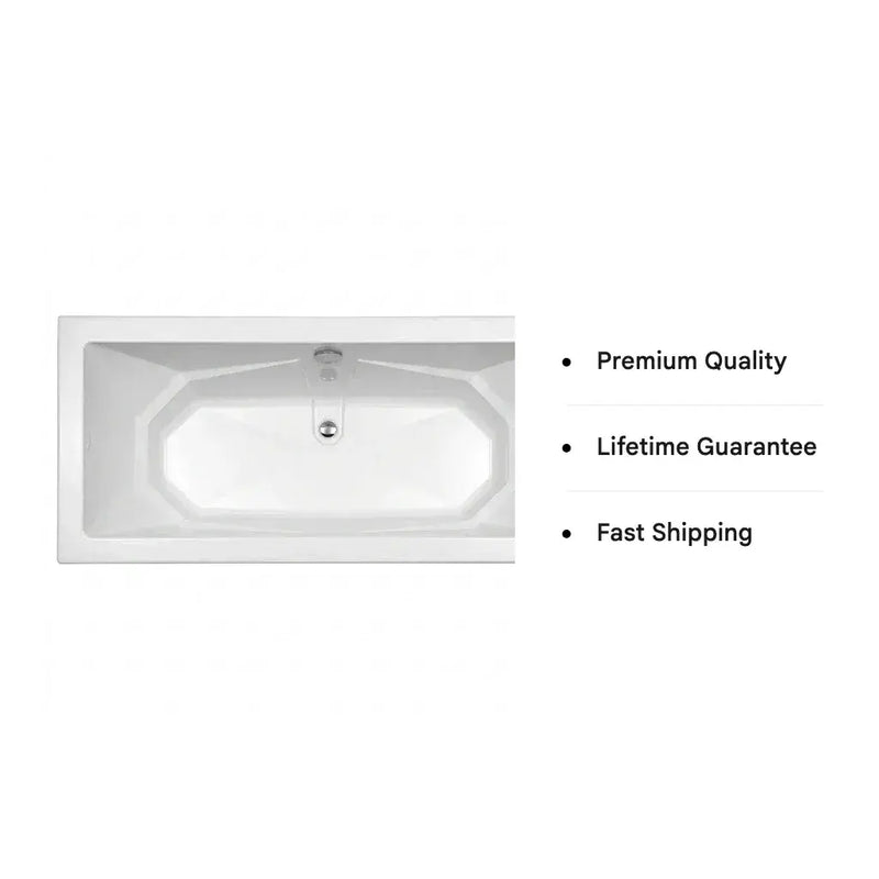 Carron Camden 1750 x 750mm Double Ended Bath - Standard & Carronite Options - Standard