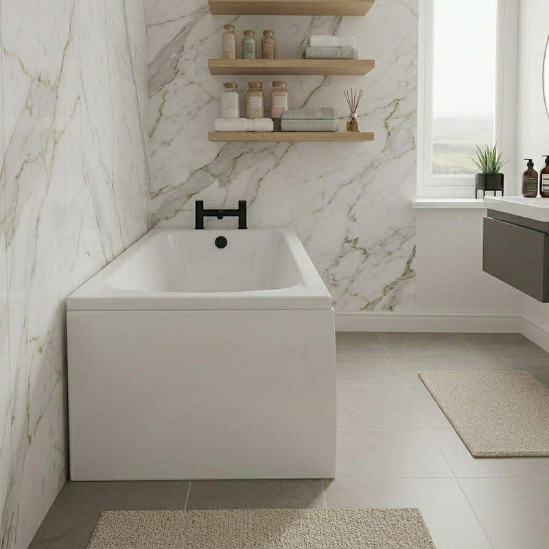 Carron Delta 1400 x 700mm Single Ended Bath - Standard & Carronite Options - Standard