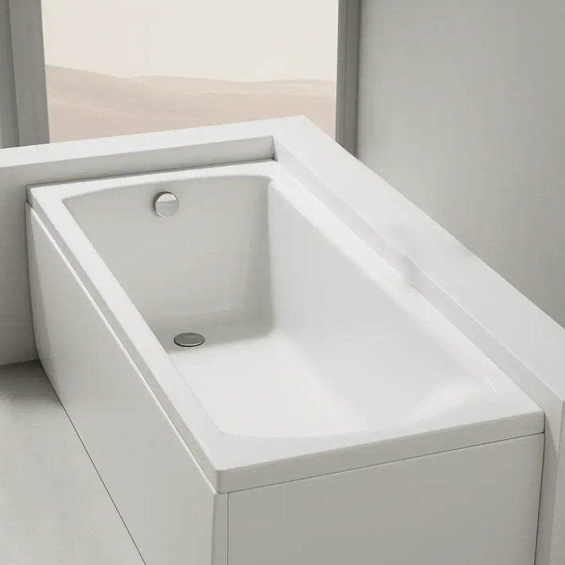Carron Delta 1400 x 700mm Single Ended Bath - Standard & Carronite Options - Carronite