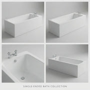 Carron Delta 1650 x 700mm Single Ended Bath - Standard & Carronite Options - Standard