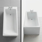 Carron Delta 1650 x 700mm Single Ended Bath - Standard & Carronite Options - Carronite
