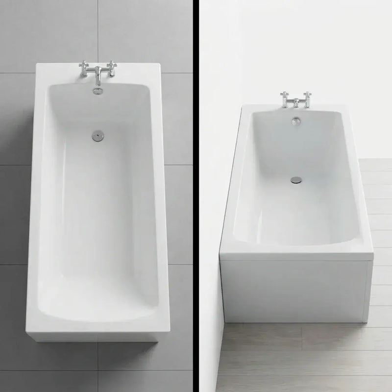 Carron Delta 1650 x 700mm Single Ended Bath - Standard & Carronite Options - Carronite