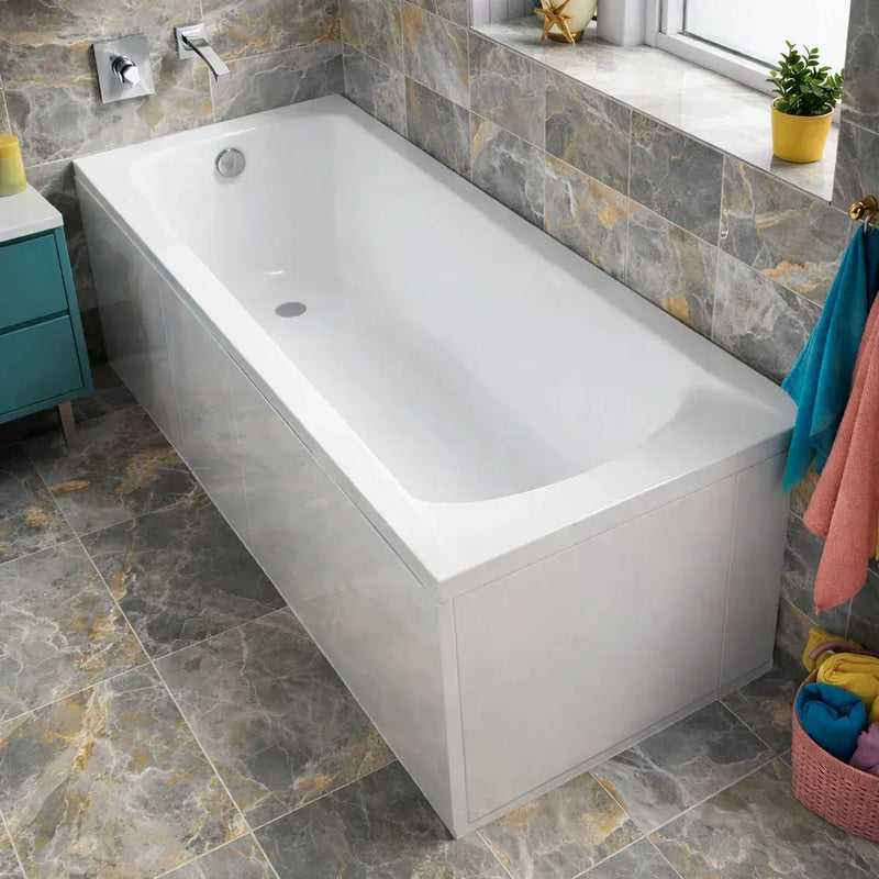 Carron Delta 1675 x 700mm Single Ended Bath - Standard & Carronite Options - Standard