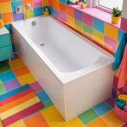 Carron Delta 1675 x 700mm Single Ended Bath - Standard & Carronite Options - Carronite