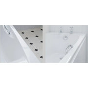 Carron Imperial 1400 x 700mm Single Ended Bath With Chrome Grips- Standard & Carronite Options - Standard