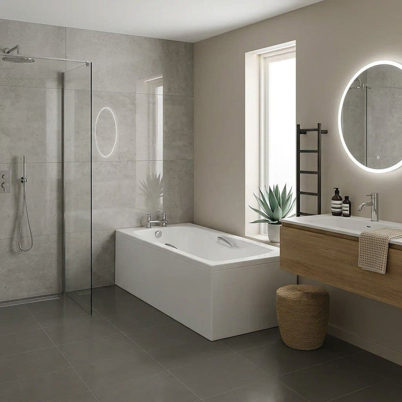 Carron Imperial 1400 x 700mm Single Ended Bath With Chrome Grips- Standard & Carronite Options - Carronite