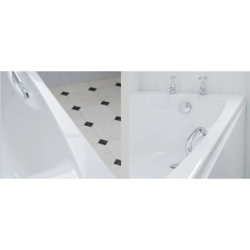 Carron Imperial 1500 x 700mm Single Ended Bath With Chrome Grips- Standard & Carronite Options - Carronite
