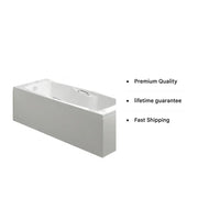 Carron Imperial 1700 x 700mm Single Ended Bath With Chrome Grips- Standard & Carronite Options - Standard