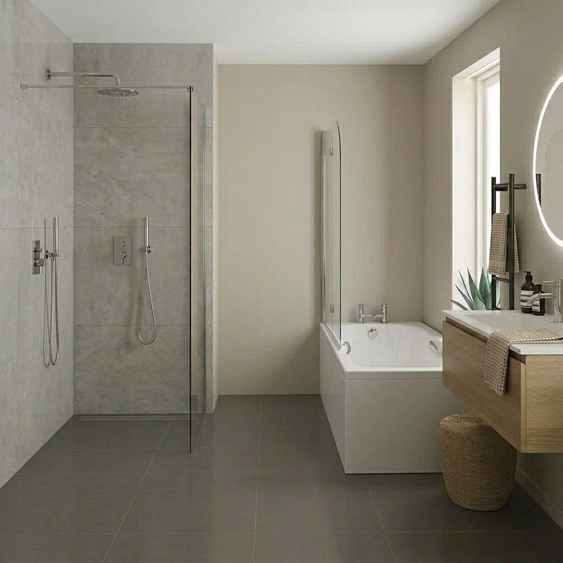 Carron Imperial 1800 x 750mm Single Ended Bath With Chrome Grips- Standard & Carronite Options - Carronite