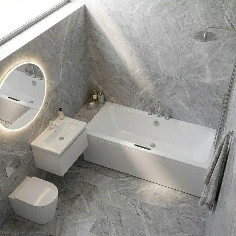 Carron Integra 1700 x 750 Double Ended Bath - Standard & Carronite Options - Standard