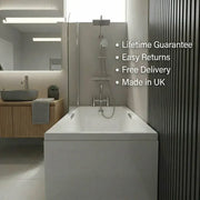 Carron Integra Eco 1500 x 700mm Single Ended Bath - Standard & Carronite Options - Standard