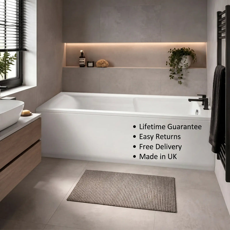 Carron Matrix 1600 x 700mm Single Ended Bath - Standard & Carronite Options - Reinforced